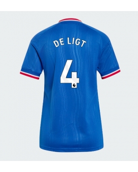 Manchester United Matthijs de Ligt #4 Maglia Gara Trasferta Repliche 2026-27 Donna Maniche Corte